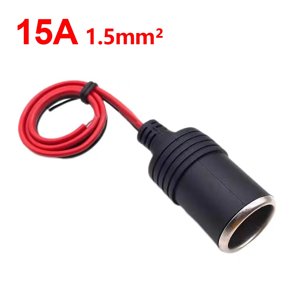 12 V 10 A/15 A/20 A/50 A Automontiertes Zigarettenanzünder-Ladegerät mit 30 cm Kabel, Buchse/Stecker, Stecker-Adapter, universell