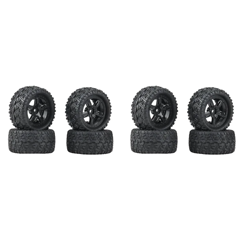 

CYGJ-8Pcs Rubber Tires Tyre Wheel P6973 For Remo Hobby Smax 1621 1625 1631 1635 1651 1655 1/16 RC Car Upgrade Parts