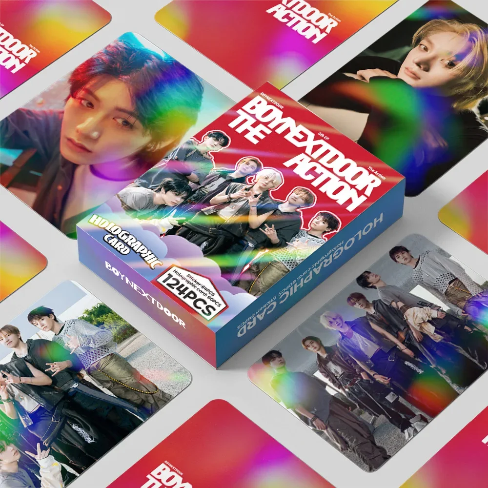 92/124 Pz/set Kpop Idol BOYNEXTDOOR Nuovo Album HD Printd Laser Lomo Carte SUNGHO WOONHAK LEEHAN Cartoline Fotografiche Adesivo Ventole Regali @