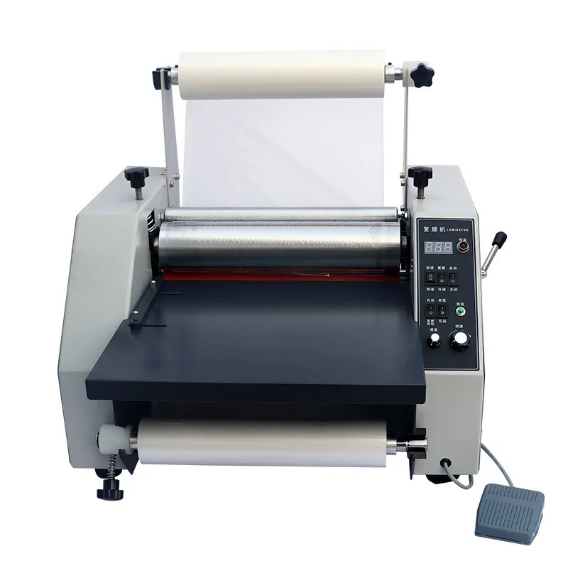 

350 Hot and Cold Laminator with Steel Roller Fully Automatic Laminator Large Roller CNC Adjustable Laminating Machine
