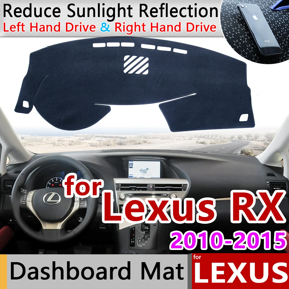 for Lexus RX 2010~2015 AL10 Anti-Slip Mat Dashboard Cover Pad Sunshade Dashmat Protect Car Accessories RX270 RX350 RX450h 350