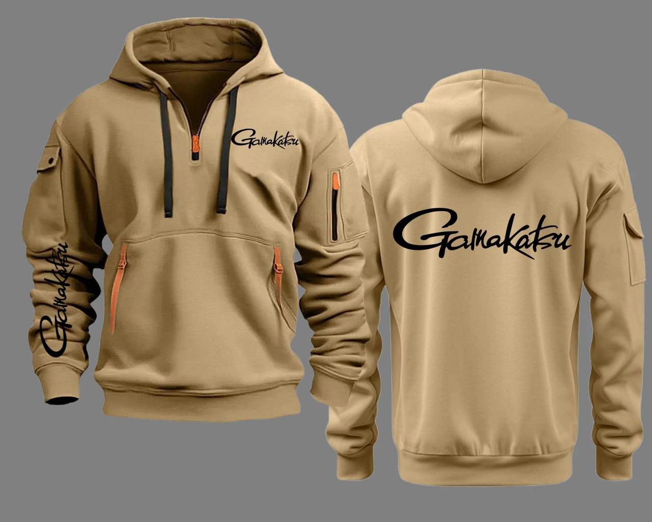 الحب الصيد Gamakatsu شبه البريدي مقنعين هوديي Just Fish It هوديس البلوفرات بلوزات الرجال هوديس البلوز الذكور #4