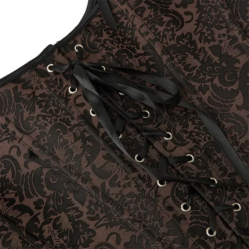 Medieval Vintage Women Corset Crop Top Lace Up Overbust Bustiers With Straps Body Shaper Short Torso Sexy Corselet Vest