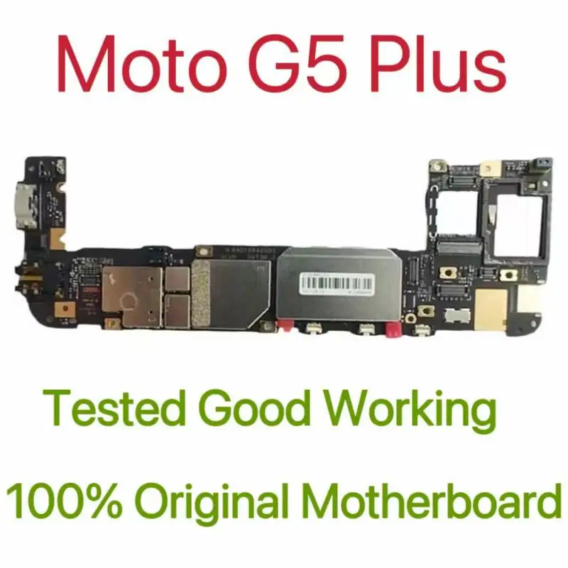 Placa base Original desbloqueada versión Global para Moto G5 Plus placa de circuito probado placa lógica principal para Moto G5 Plus