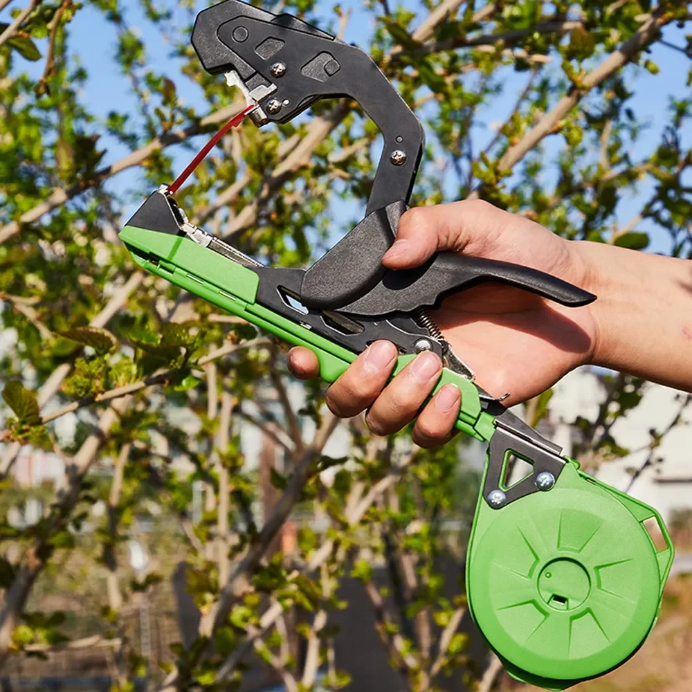 2025年プロ仕様 つる結束機 調整可能な張力付き ぶどう・トマト・きゅうり植物用 ガーデン結束ツール