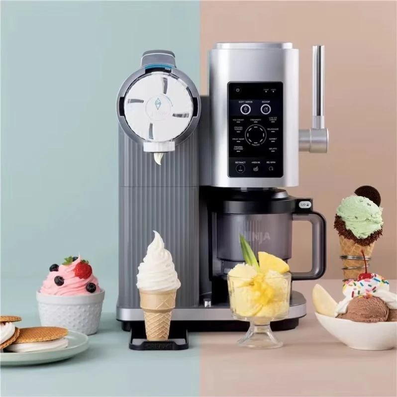 Automatic Cream Maker 1.5L Capacity for Mix-ins Milkshakes Sorbet & Smoothie Bowls 7 One-Touch Programs Silver