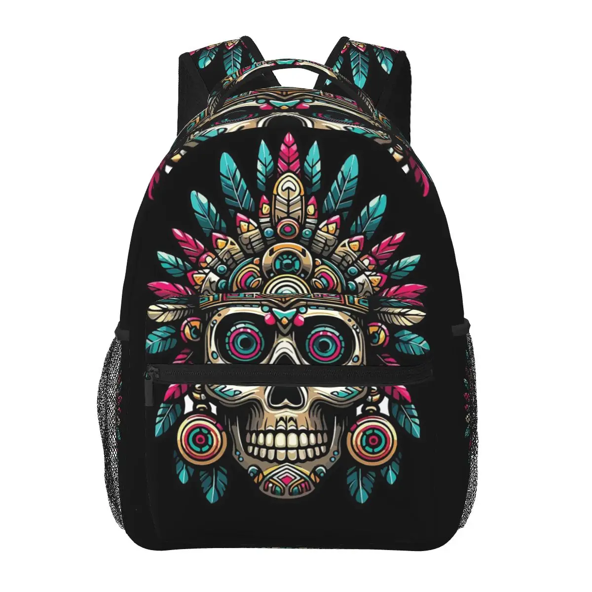 

Aztec Skull Mask Backpacks Boys Girls Bookbag Children School Bags Cartoon Laptop Rucksack Shoulder Bag Large Capacity
