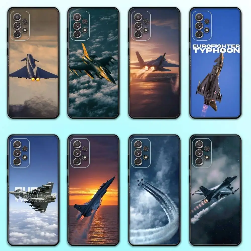 

Fighter Eurofighter Typhoon Phone Case For Samsung S 25,24,23,22,30,21,10,9,Ultra,Plus,Lite,FE,4,5 G Soft Black Case