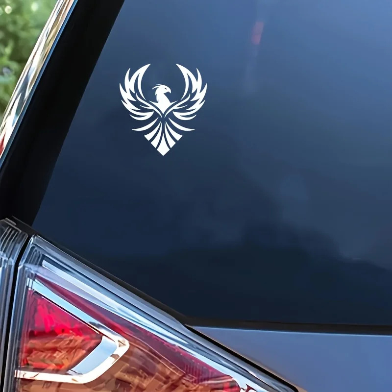 

1 шт., крутая автомобильная наклейка с изображением Феникса, стильный белый силуэт, отлично подходит для украшения окон автомобиля, ноутбуков, подарков для мифов фанатов