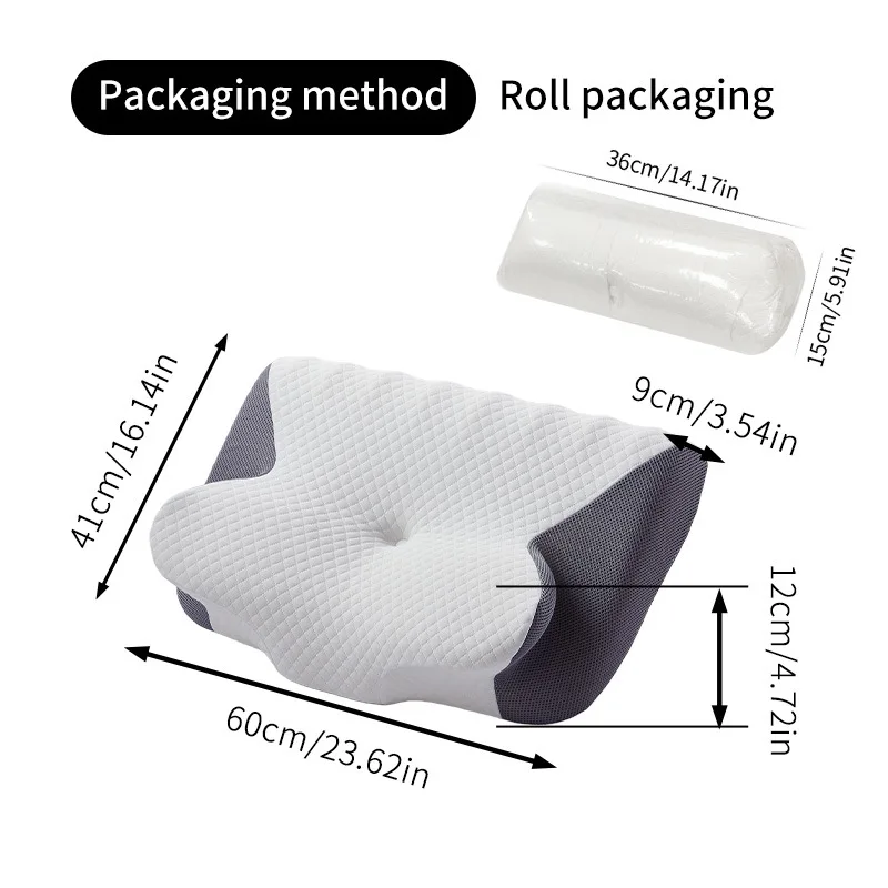Adult Cervical Spine Care Memory Foam Pillow Slow Rebound Neck Support Cushion for Deep Sleep Comfortable Bedding Core