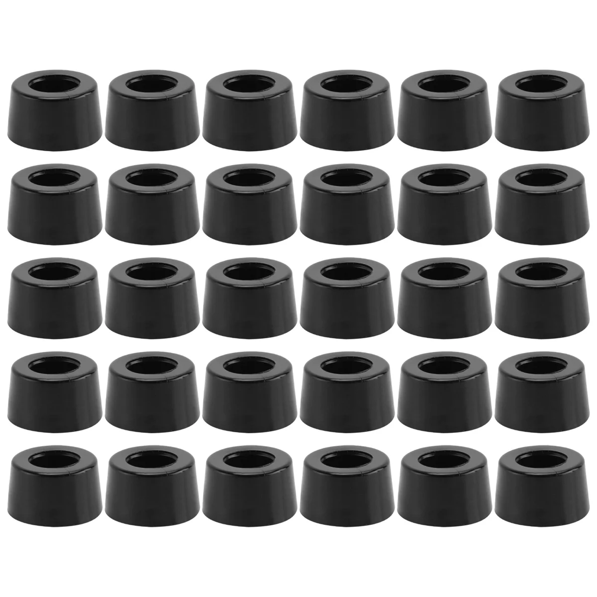 Home Furniture Black Rubber feet 13 mm x 7 mm 30 PCS