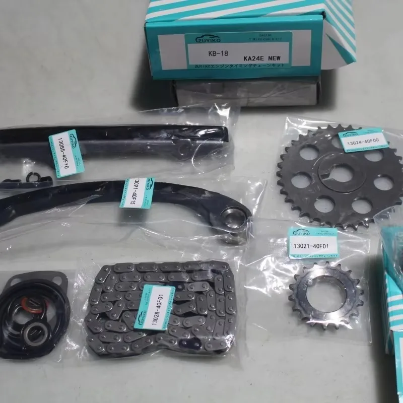 KA24D KA24E Timing Chain Kit for nissan Pintara Navara Bluebird KA24D KA24E Engine 13028-40f01 13070-40f06 KB-18