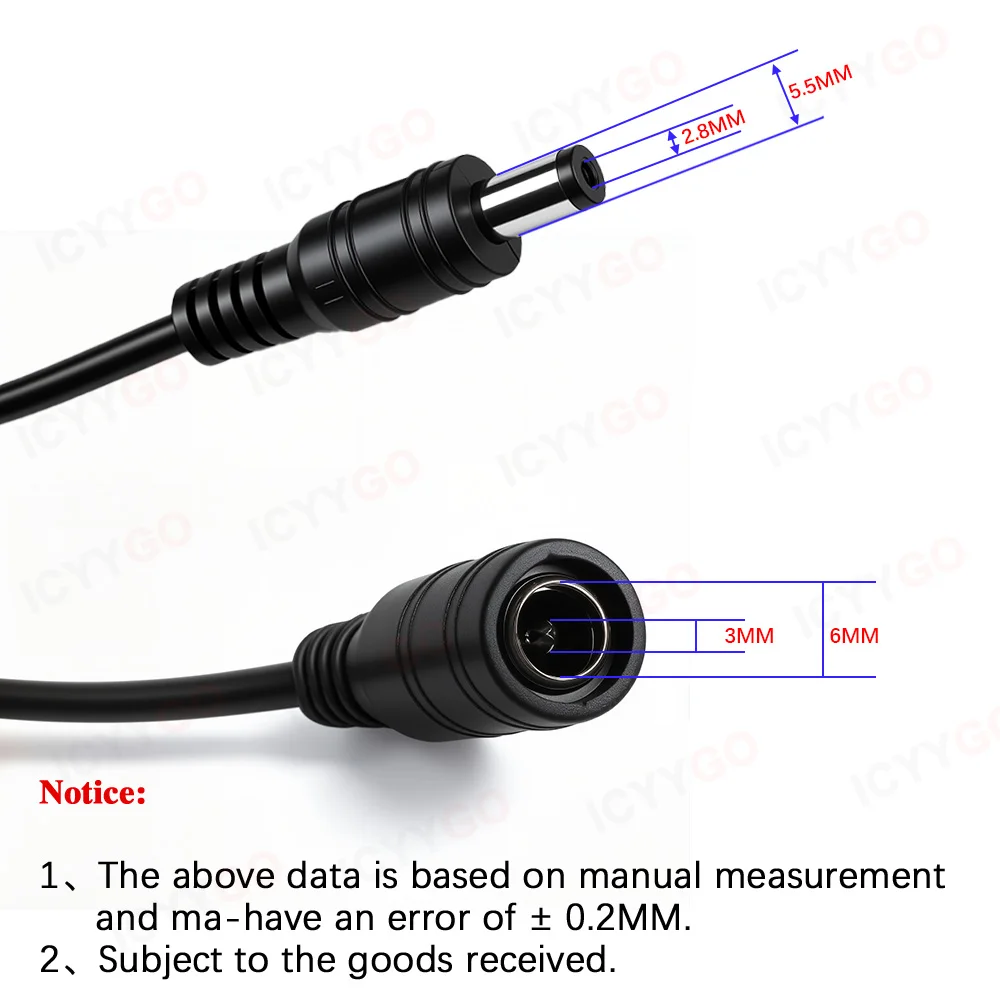 DC12-24V LED Dimming Knob Dimmer Switch LED Brightness Dimmer Regulator DC Male and Female Plug Suitable for LED Light Strips