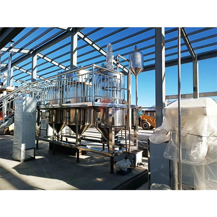 Customized Rapeseed Oil Refining Deodorizer Machine High Temperature Cooking Oil Refinery for Edible Oil Processing Plant