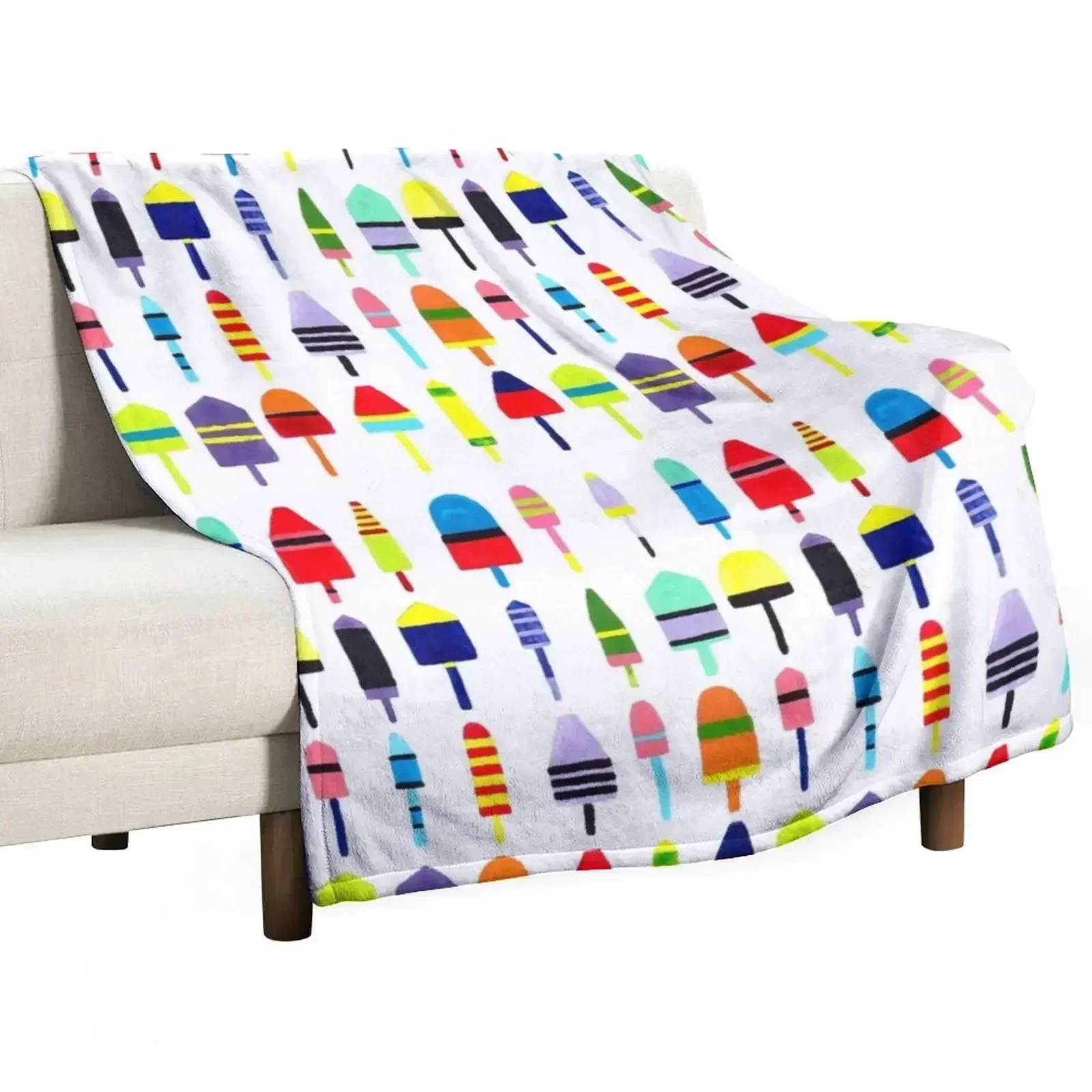 Colorful Lobster Buoys Throw Blanket Giant Sofa Designers Thermals For Travel Retros Moving Cute Blankets
