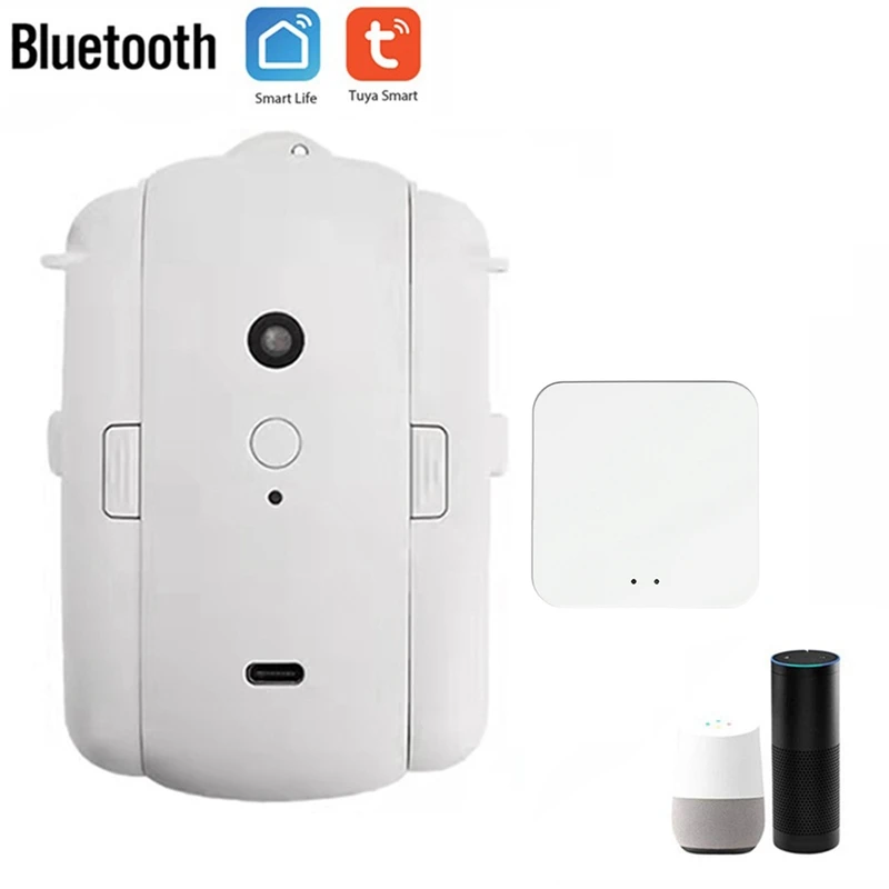 

Smart Curtain Opener Smart Curtain Robot Gateway Bluetooth Track Curtains Switch Robot Remote Control For Alexa Google Home