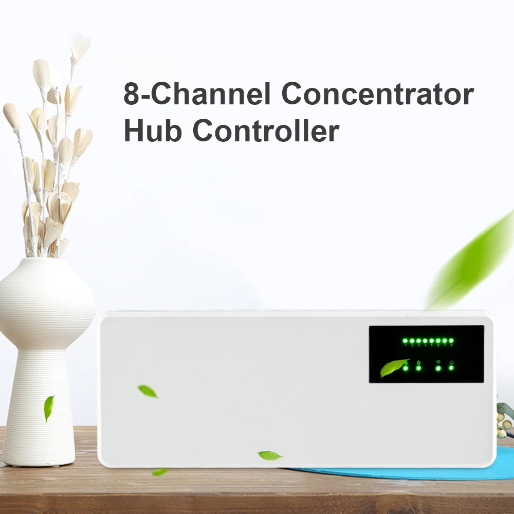 8-Channel Concentrator Hub Temperature Controller 8 Sub-chamber Valve Control Box for Underfloor Heating System Air Conditioner