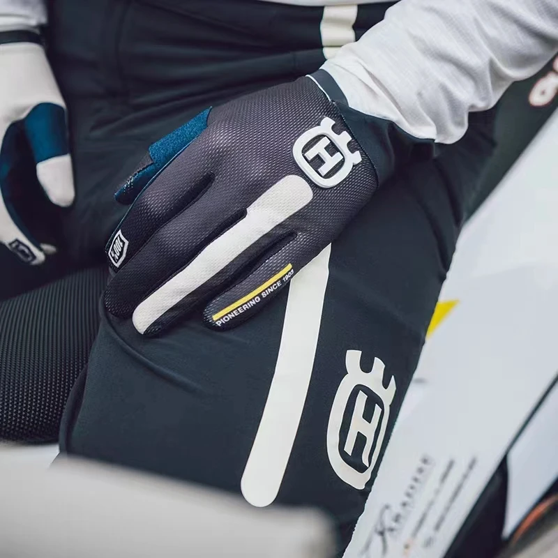 AliExpress Husqvarna moto breathable thin cycling gloves, outdoor sports sunscreen classic, simple and versat Long finger wear gloves