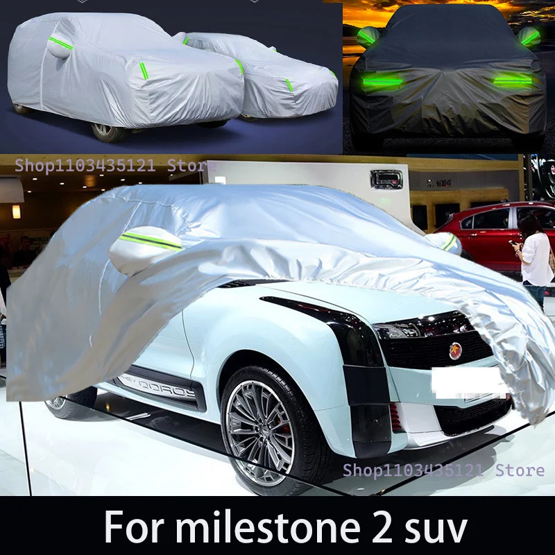 

For milestone 2 suv Outdoor Protection Full Car Covers Snow Cover Sunshade Waterproof Dustproof Exterior Car accessories