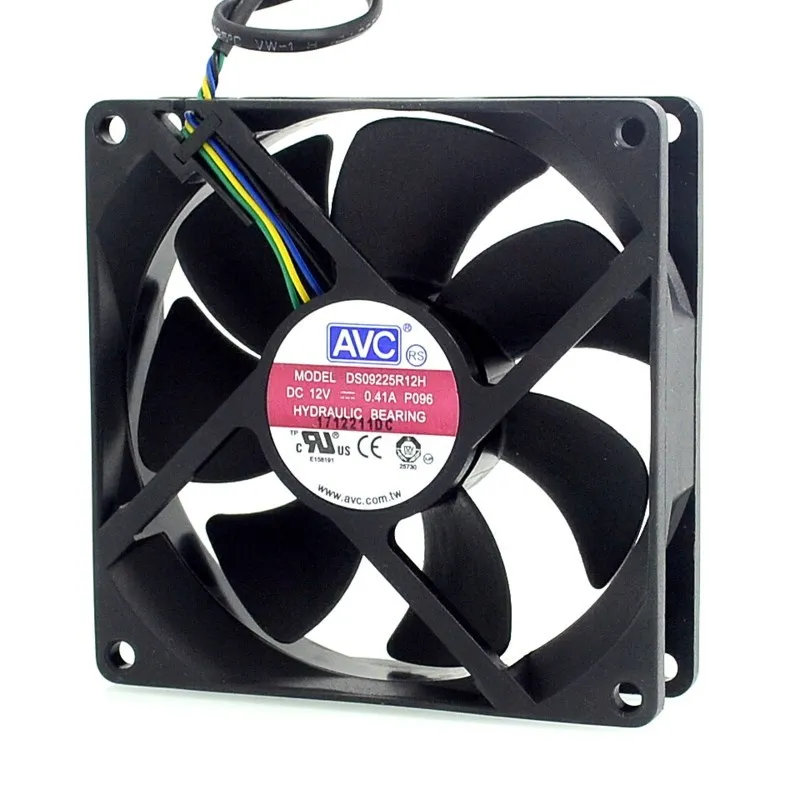 New and  DS09225R12H 9cm 9025 90mm 12V 0.41A 4 PWM cooling fan wind capacity  90*90*25mm for AVC