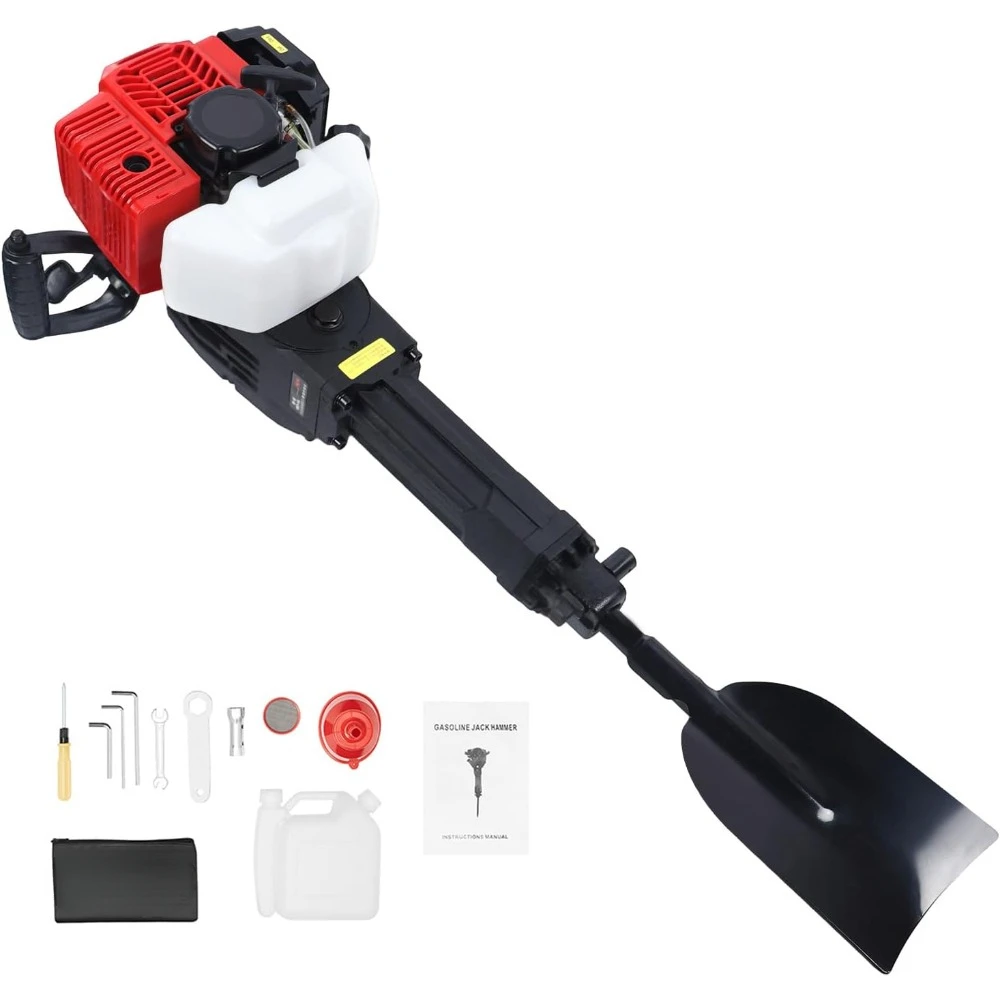 Grabenbagger, 52CC 2-Takt gasbetriebener Gartenbaumbagger, Pflanzschaufel-Bohrmaschine, Handgrabenmaschine