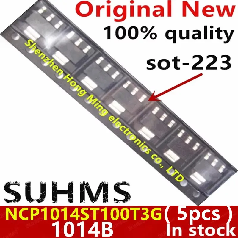 (5 buah) 100% Baru NCP1014ST100T3G 1014B sot-223