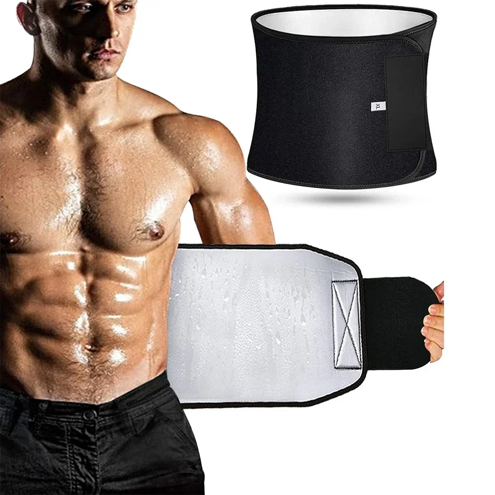 High-Intensity Silver Ion Body Shaper Sweat Band Waist Trainer for Women Men Slim Stomach Wrap Protection Function