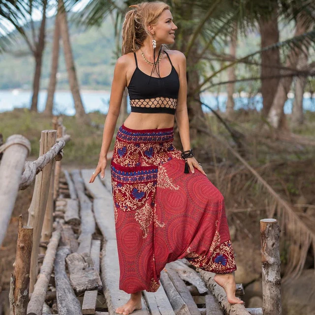 Boho baggy pants online