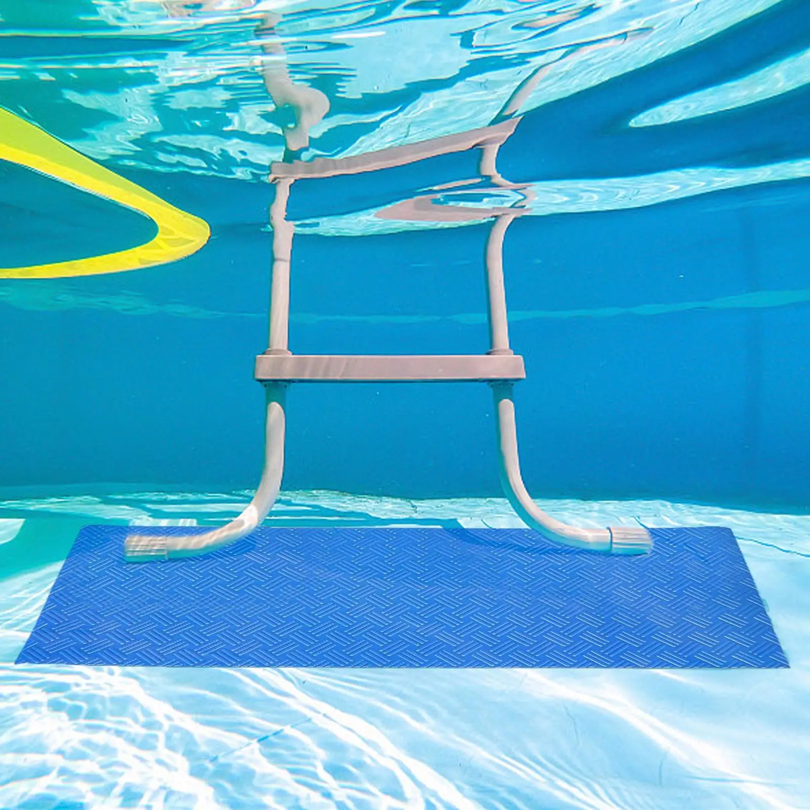 Swimming Pool Ladder Mat Protective Pool Ladder Pad PVC Cuttable Protective Anti-Slip Mat Outdoor Protection Surfaces Bathroom
