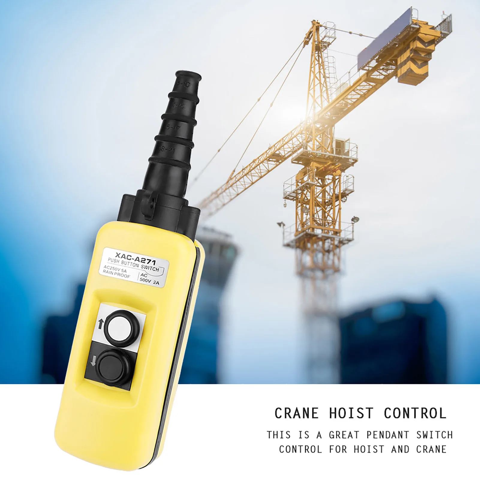 

Цепной подъемник крана, кнопка подъема, подвесной контроллер, 2-кнопочный контроллер подъемника, кнопка подъемника