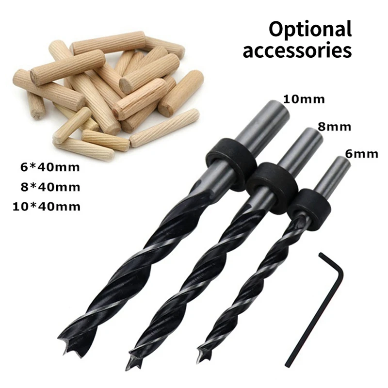 Woodworking Straight Hole Punching Beech Center Punching Tool Punching Positioner Kit