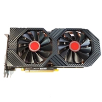 XFX Radeon 580 Video Graphics Card RX 580 8GB Black Wolf Display Port DVI RX 580 2304SP Gaming Card PC Computer Gpu