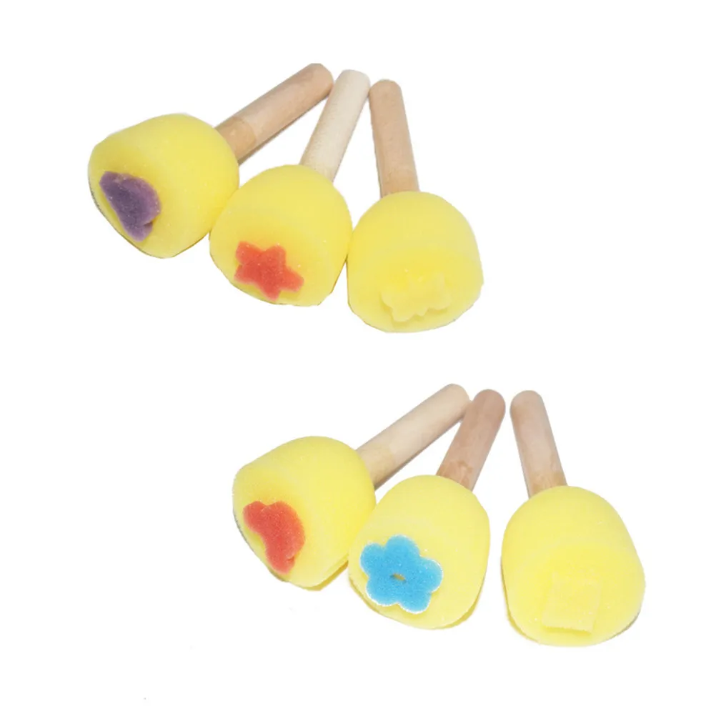19Pcs Painting Sponge Bundle Washable Drying Fast Creative Art Supplies for Preschool Learning Painting Craft Sponge Set