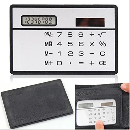 

Solar Card Calculator Ultra-thin Handheld Office Computer Student Mini Pocket Calculator