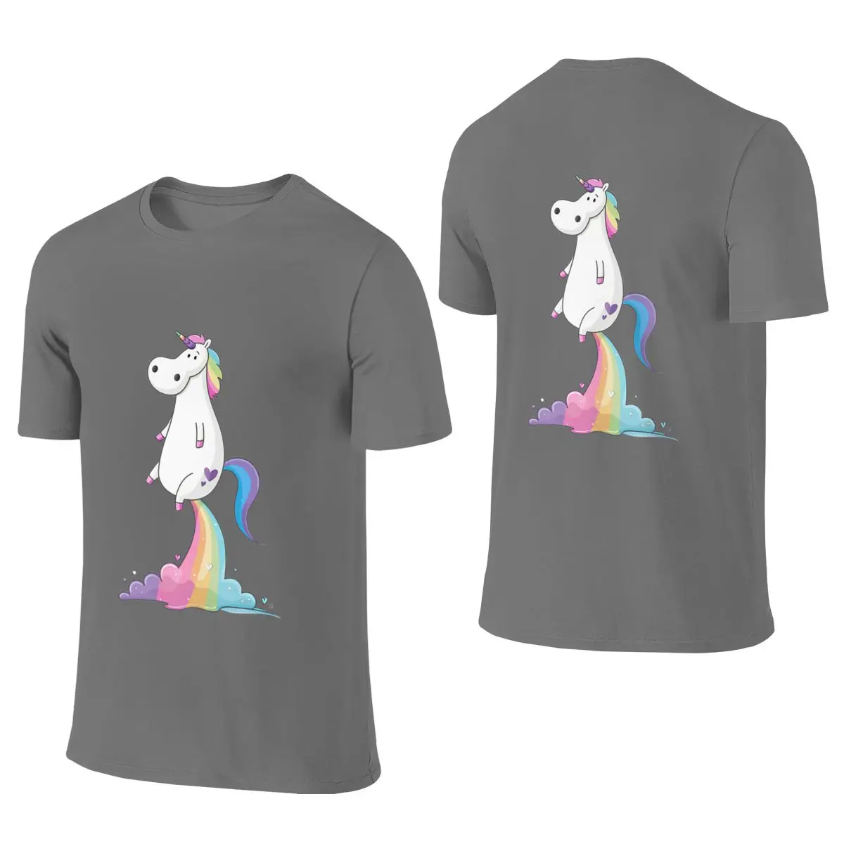 My Farts Are Magical Funny Unicorn Gag Gift Hong Kong Style Reversible T-shirt Fresh Youthful Feeling Versatile Colors Basic Tee