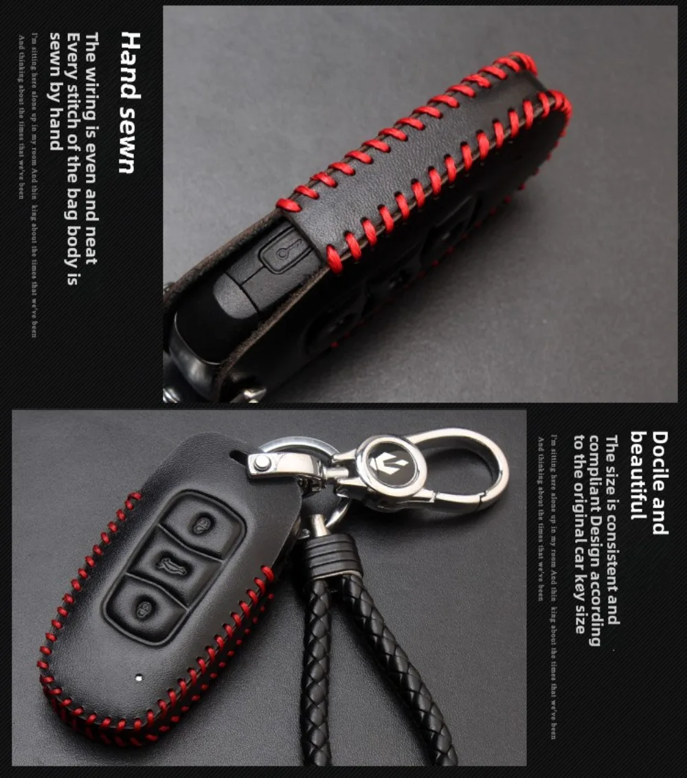 For 2021 EMGRAND S Boyue Geely-GC9 GX7 EVision X1 X3 X6 Bin Yue BINRAY Leather Car Key Case Key Cover Auto Supplies Auto Parts