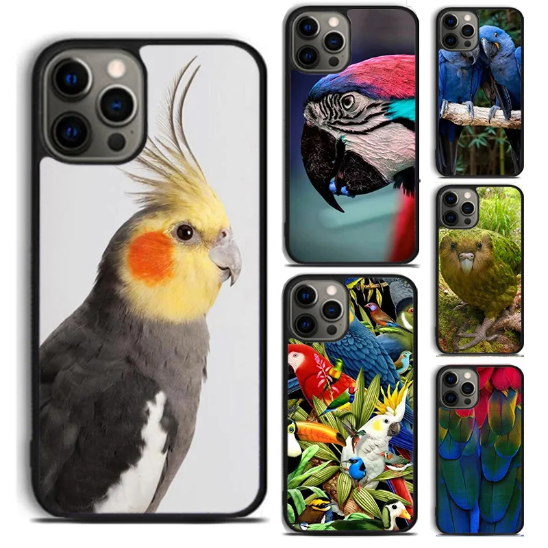 EXOTIC PARROT BIRD COLLAGE Phone Case For apple 16 11 12 13 14 Pro Max XS XR Plus for coque