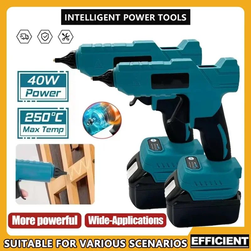 ปืนกาวร้อนไฟฟ้า Fit Makita RRQ01 ใช้แบตเตอรี่ Li-ion 18V สำหรับงาน DIY ตกแต่งและบรรจุภัณฑ์