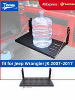 JIDIXIAN fit for Jeep Wrangler JK 2007-2017 Car Rear Tail Door Racks Tailgate Table Foldable Storage Rack Luggage Shelf