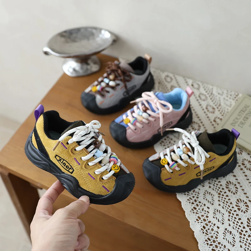Kids Patchwork Running Sneakers Anti-kick Toddlers Boys Girls Causal Shoes for School Outdoor Lightweight Children Sports Shoes