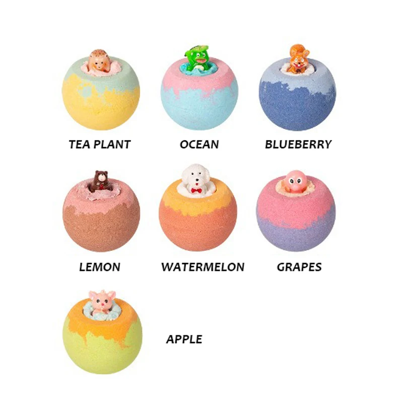 100G Bath Bomb Kids Bath Salt Ball Spa Foot Essential Oil Hotel Bath Bubble Balls Moisturize Dry Skin Relaxing Children Gift