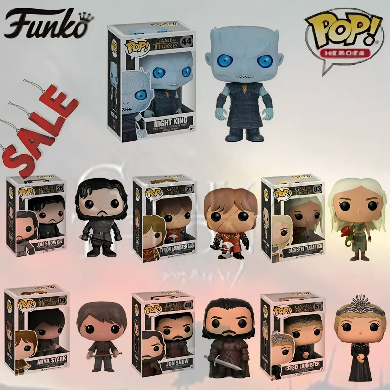 FunkoPop Game of Melisandre Jon Snow Daenerys Targaryen Drogon Ghost Tyrion Thrones Lannister Виниловые фигурки игрушки для детей