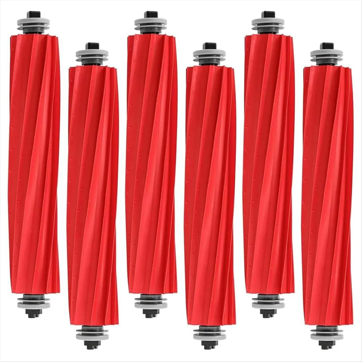 A1025U Aug. 6 Pack Rubber Brushes for Qrevo S/MaxV/Pro/Plus,Q Series,S7 Series,Q7 Series, 35A Vacuum Cleaner Parts