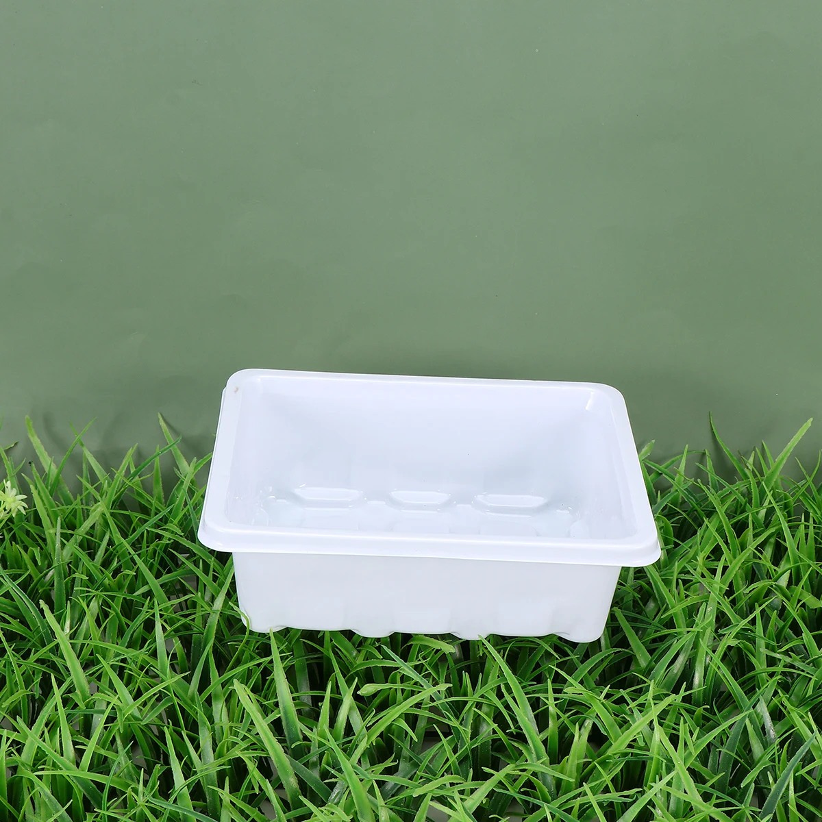 

12pcs Seedling Box Transparent Plant Nursery Pot Drain Holes Tray Gardeners Farmers Hydroponic Planter Flowerpot