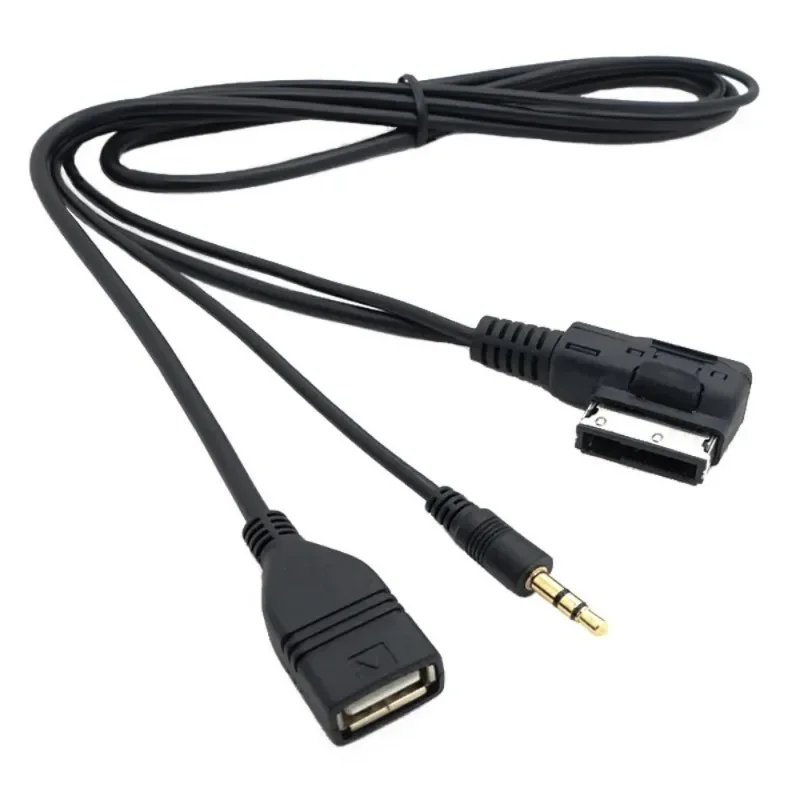 Câble audio AUX pour Audi A6L, A8L, Q7, A3, A4L, A5, A1, S5, Q5, Câble de musique MDI AMI, Wild MMI, Chargeur USB, Besoin petAMI, 3.5mm