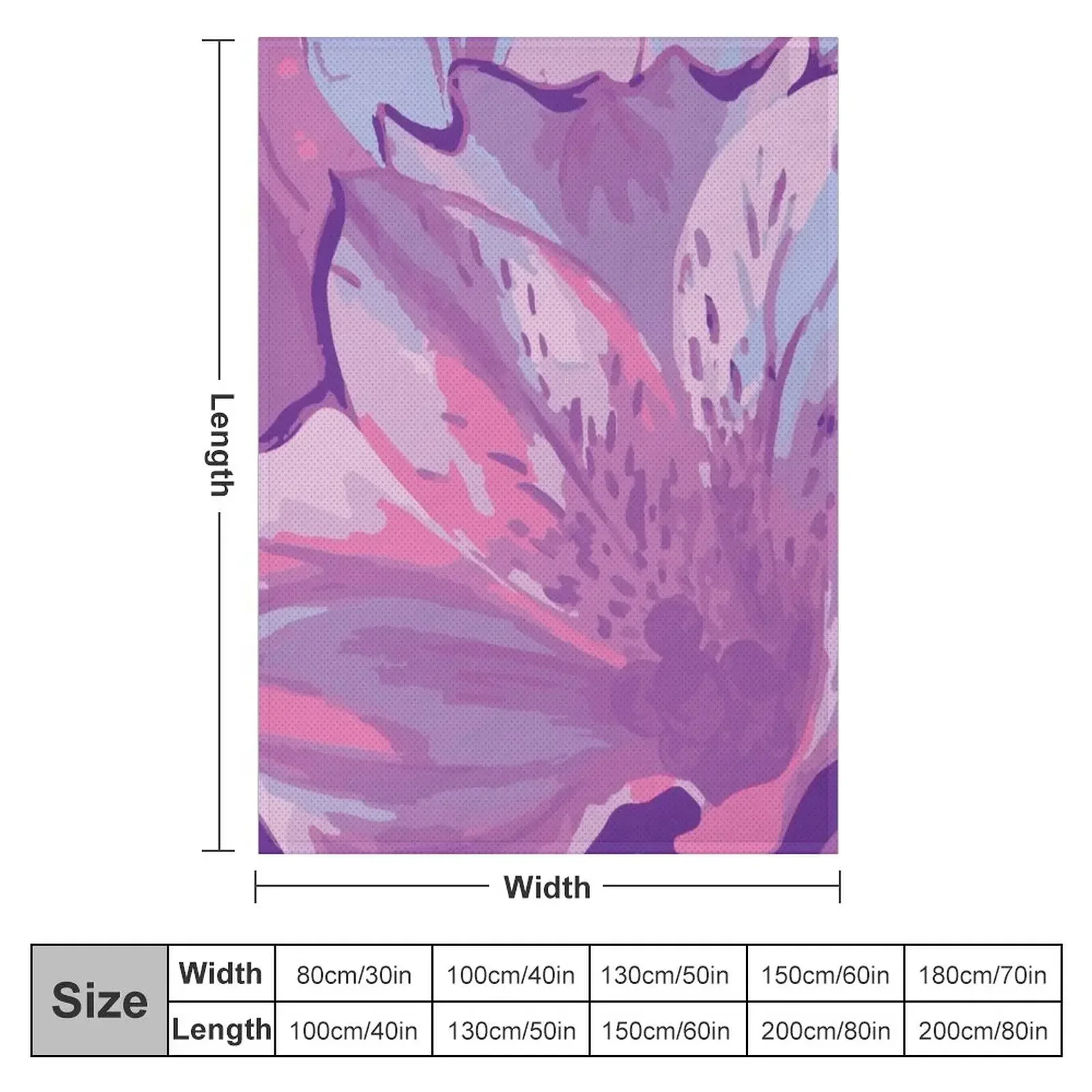 Bright Purple Flower Bloom Throw Blanket Extra Large Throw Flannel Decorative Throw Heavy Blankets