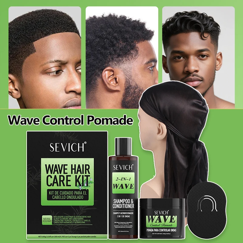 

Набор помад для контроля волны Африканский мужской гель для укладки волн Локоны для укладки волос Pomade Edge Control Cream Сильная фиксация волнистых волос Гель