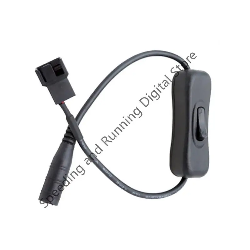 DC 5,5 x 2,1 mm Buchse auf 4-polige PWM-Leitung, USB-PC-Lüfter, Netzteil, Anschluss, Konverterkabel mit EIN-Aus-Schalter