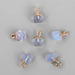 1PC Hot Sale Healing Reiki Raw Opal Stone Pendants Natural Opalite Mineral Pendants Fit Jewelry Making DIY Necklace Earrings
