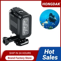 Lámpara de punto de luz de buceo LED de vídeo impermeable de 45 metros ​ Accesorios para cámara de acción con luz de relleno subacuática Go Pro Gopro